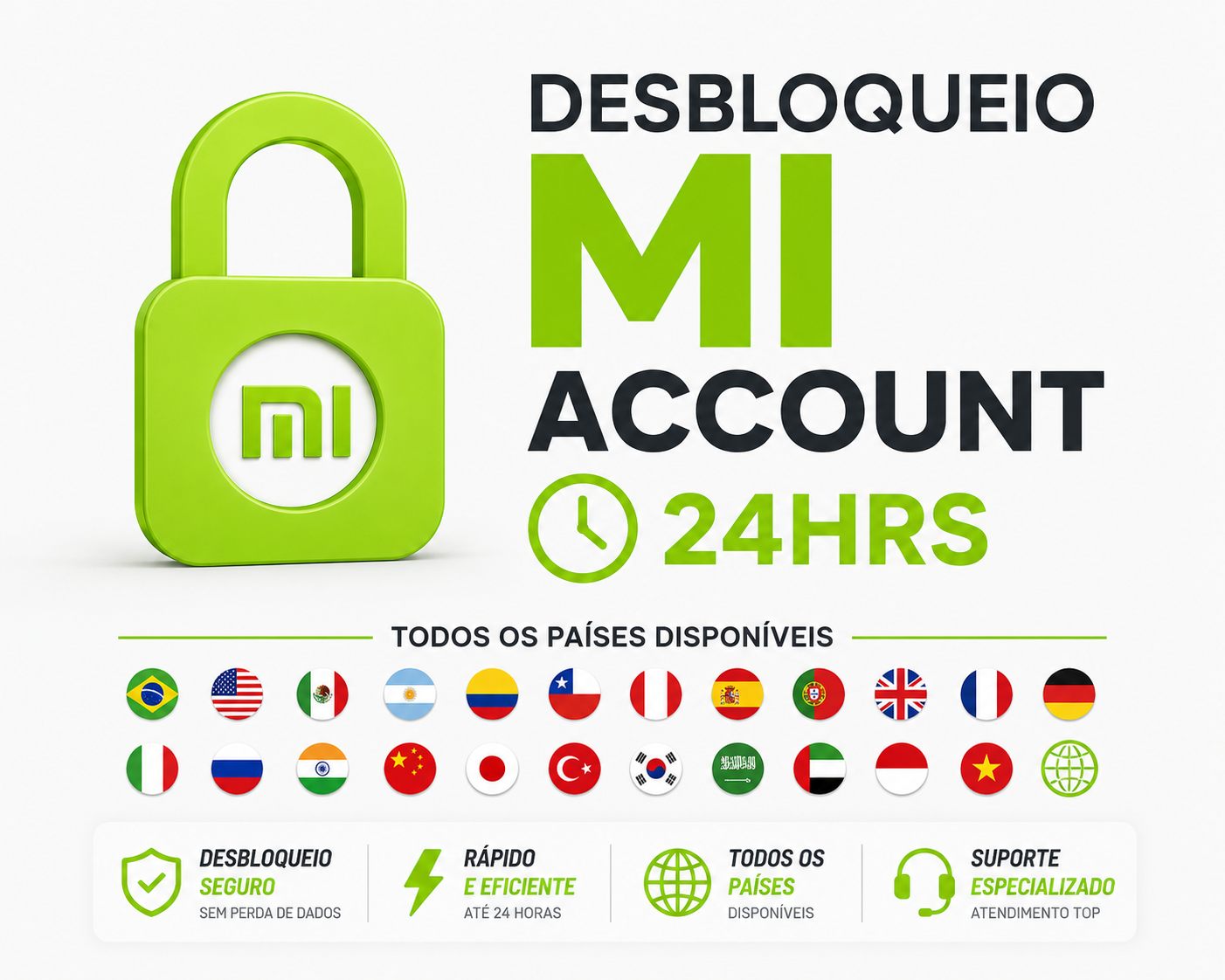 Remoção de Conta Mi Xiaomi (Mundial) — Clean, 100% de sucesso ✅